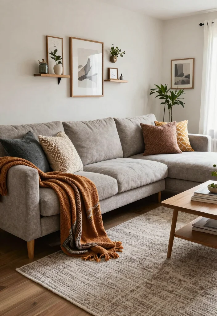 14 Living Room Sectional Layout Ideas That Actually Work 11. Layered Textures 0
