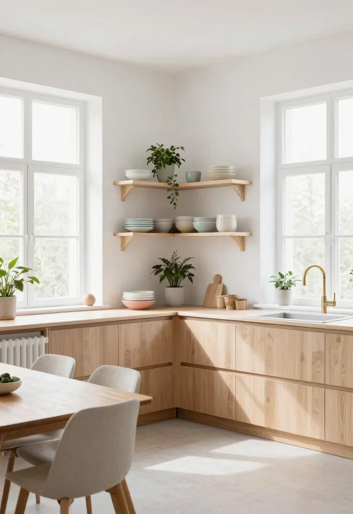 14 Modern Kitchen Ideas with Clean Lines and Function 1. Scandinavian Simplicity 0