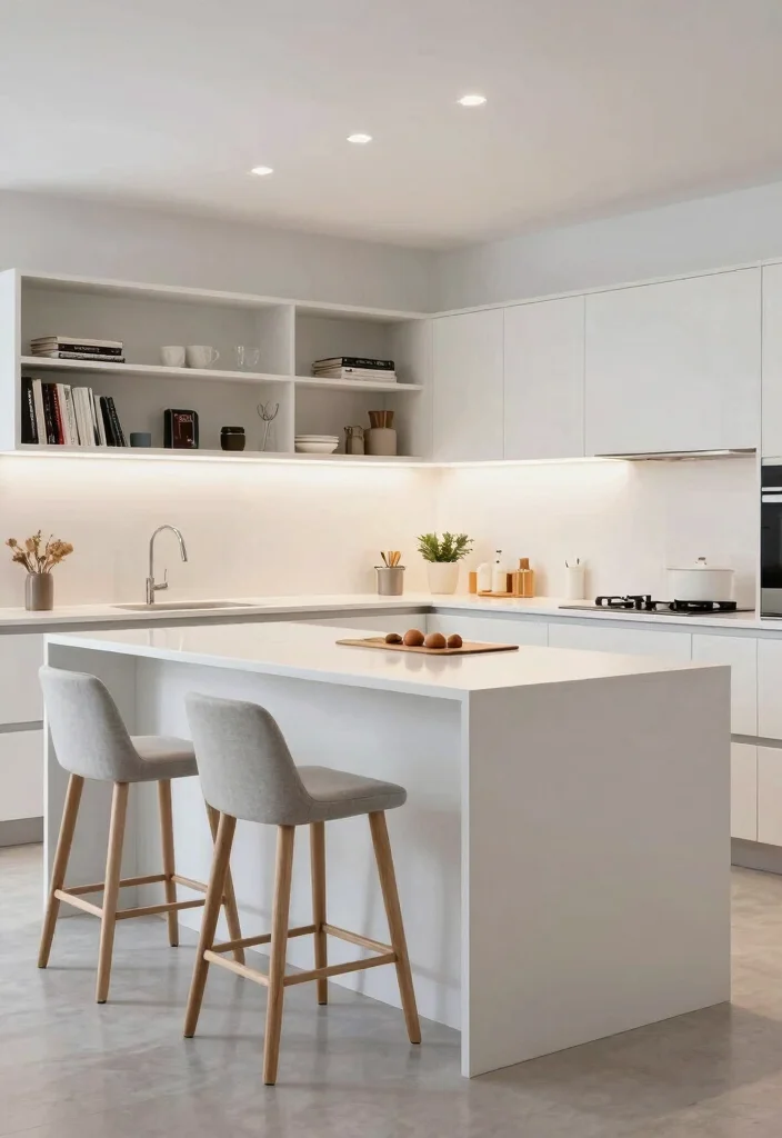 14 Modern Kitchen Ideas with Clean Lines and Function 10. Multi functional Islands 0