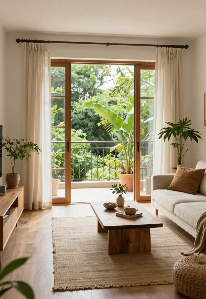 14 Open Concept Living Room Ideas That Feel Spacious 8. Integrate Outdoor Elements 0