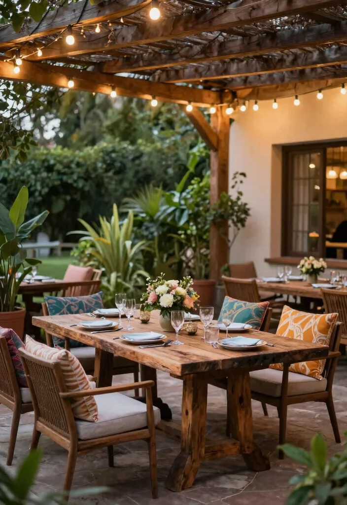 14 Outdoor Kitchen Ideas for Stylish Open Air Living 13 14 Outdoor Kitchen Ideas for Stylish Open Air Living 3. Alfresco Dining Areas with a Twist 0