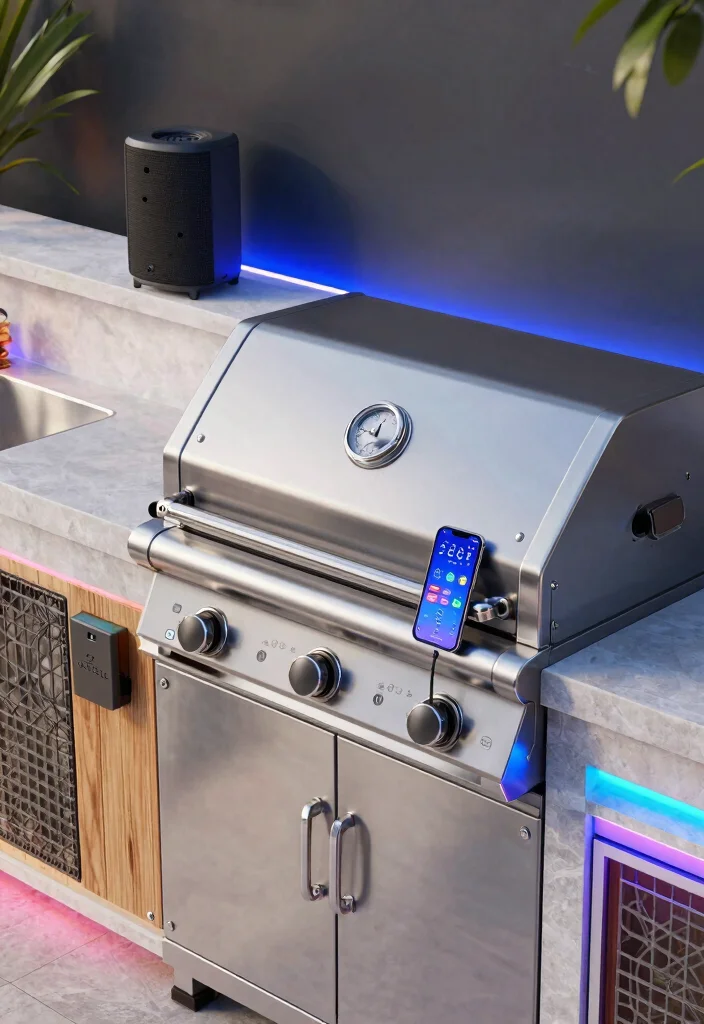 14 Outdoor Kitchen Ideas for Stylish Open Air Living 26 14 Outdoor Kitchen Ideas for Stylish Open Air Living 6. Smart Technology Integration 0