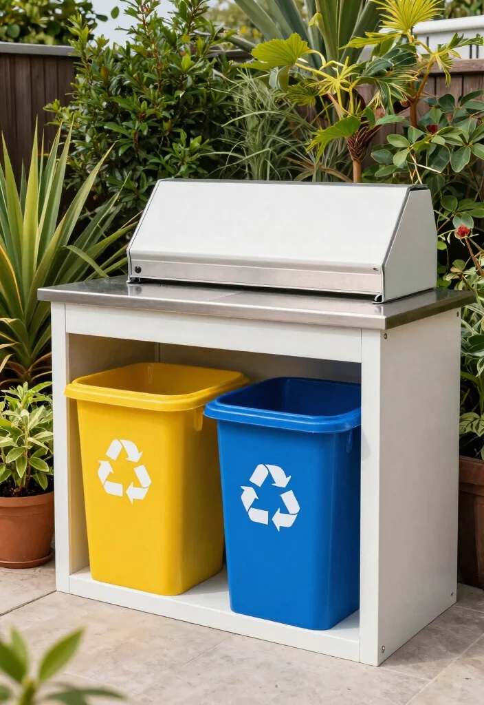 14 Outdoor Kitchen Ideas for Stylish Open Air Living 29 14 Outdoor Kitchen Ideas for Stylish Open Air Living 9. Sustainable Waste Management 0