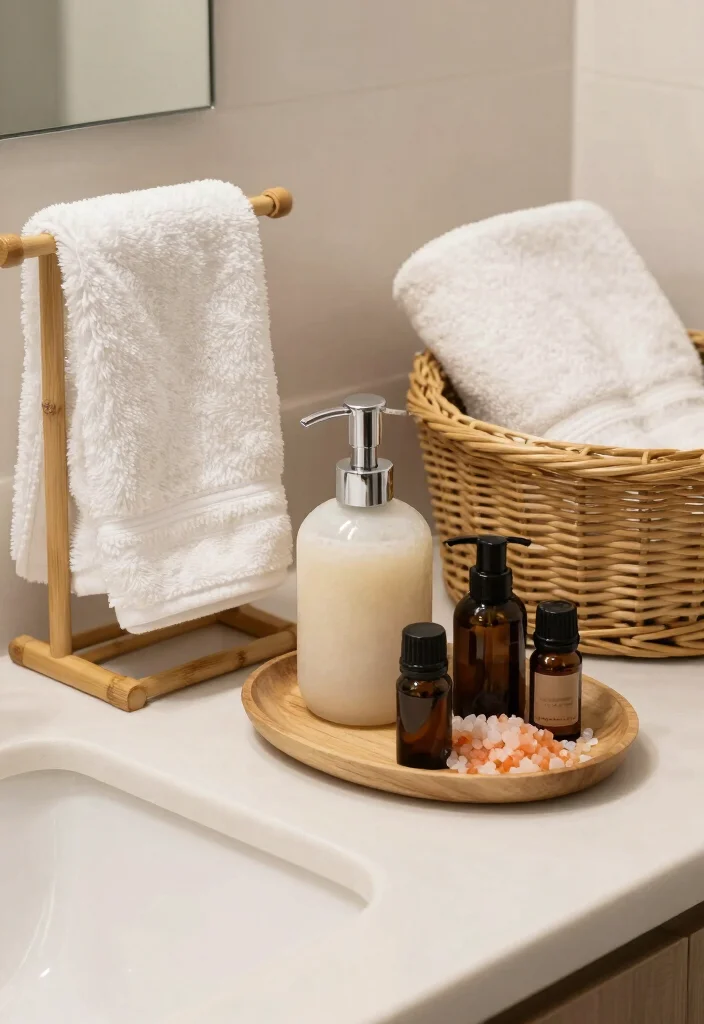 14 Relaxing Bathroom Ideas That Feel Spa Like 24 14 Relaxing Bathroom Ideas That Feel Spa Like 4. Add Luxurious Bathroom Accessories 0