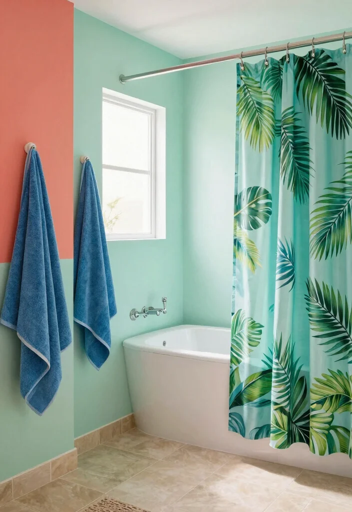 14 Tropical Bathroom Ideas That Feel Like a Vacation 2. Tropical Color Palettes 0