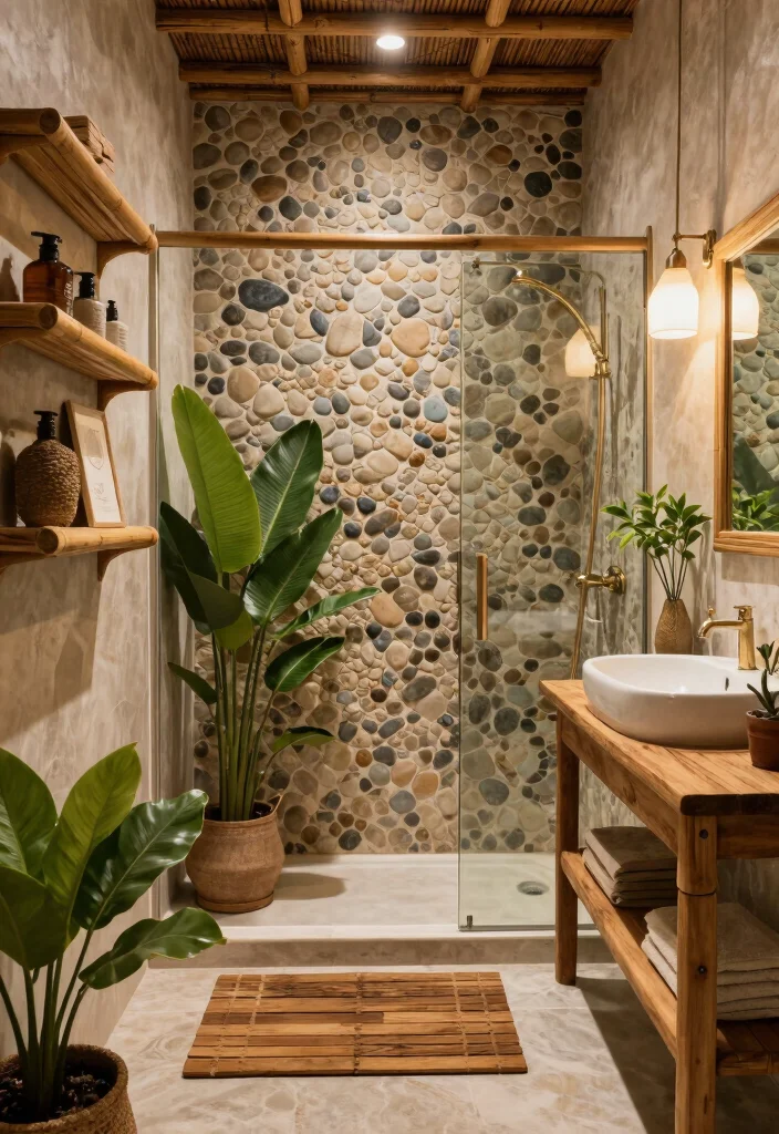 14 Tropical Bathroom Ideas That Feel Like a Vacation 3. Natural Materials 0