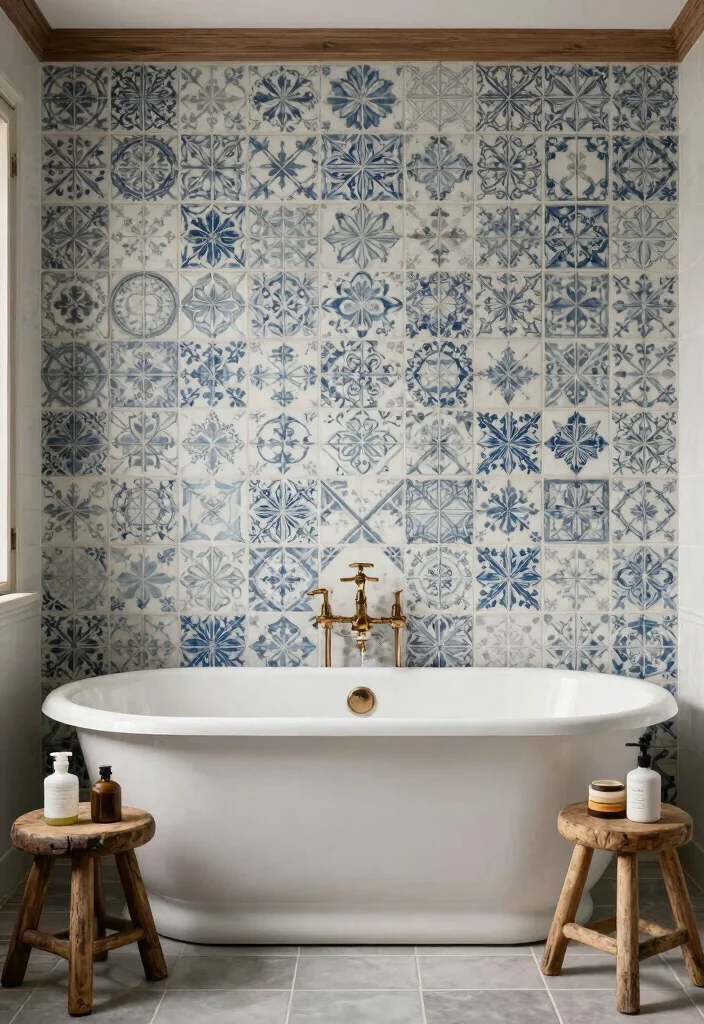 15 Bathroom Accent Wall Ideas That Make the Space Pop 40 15 Bathroom Accent Wall Ideas That Make the Space Pop 10. Vintage Finds 0