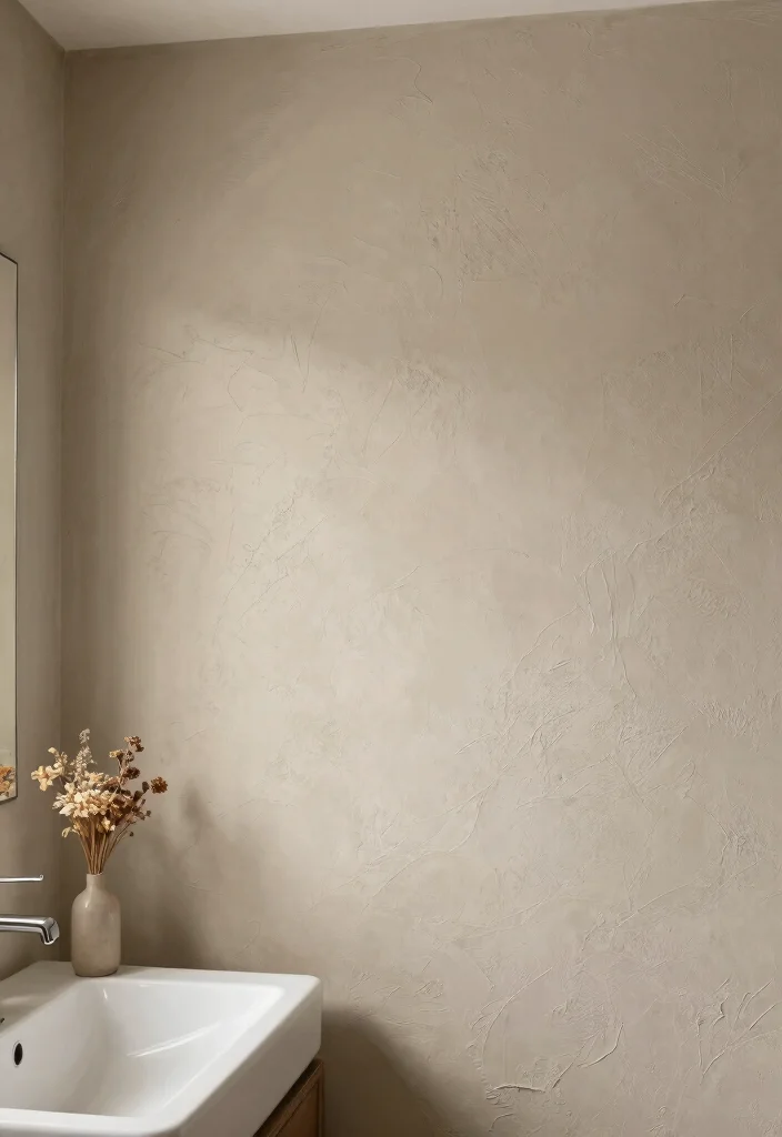 15 Bathroom Accent Wall Ideas That Make the Space Pop 42 15 Bathroom Accent Wall Ideas That Make the Space Pop 12. Textured Finishes 0