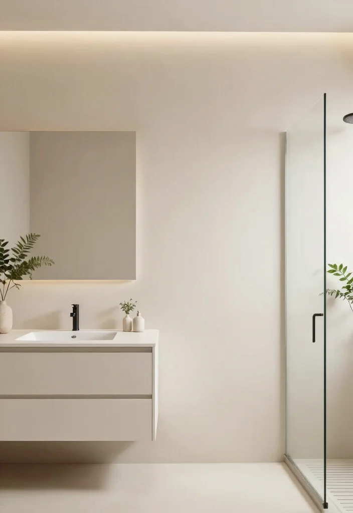 15 Bathroom Accent Wall Ideas That Make the Space Pop 55 15 Bathroom Accent Wall Ideas That Make the Space Pop 15. Minimalist Approach 0