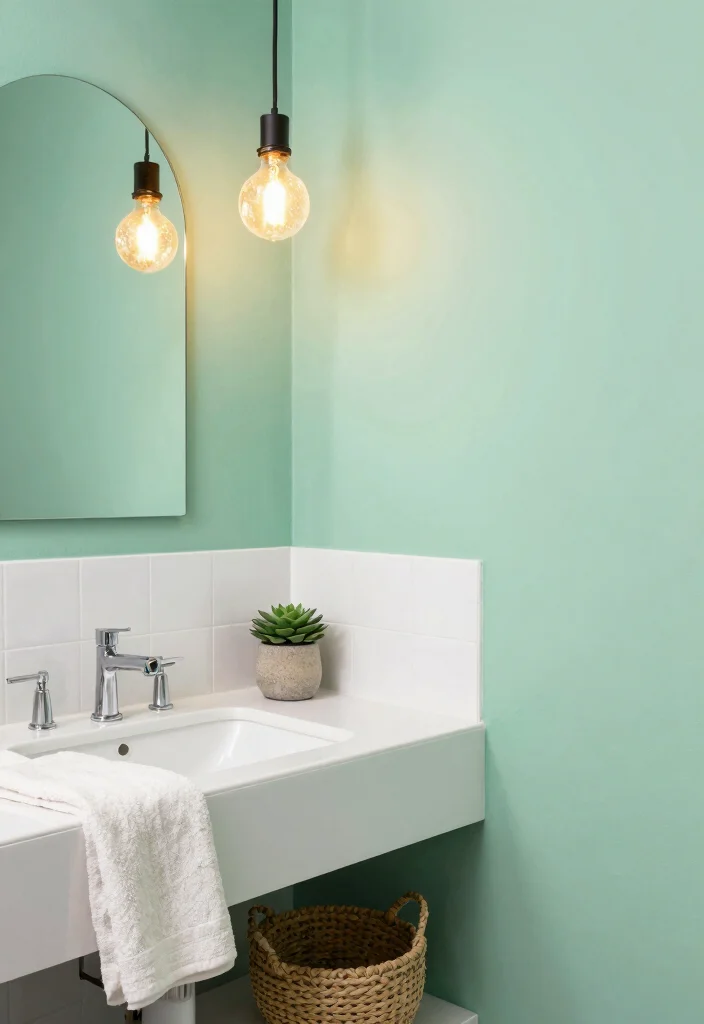 15 Bathroom Accent Wall Ideas That Make the Space Pop 2 15 Bathroom Accent Wall Ideas That Make the Space Pop 2. Sustainable Paint Options 0