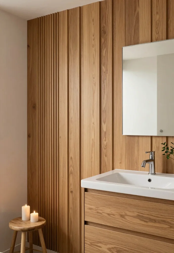 15 Bathroom Accent Wall Ideas That Make the Space Pop 7 15 Bathroom Accent Wall Ideas That Make the Space Pop 7. Artistic Paneling 0