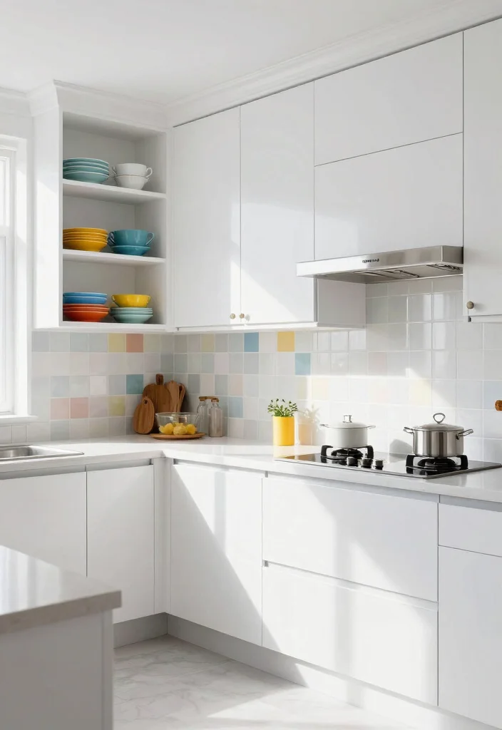 9 Bloxburg House Kitchen Ideas Everyone Is Copying 3. Bright and Airy Whites 0