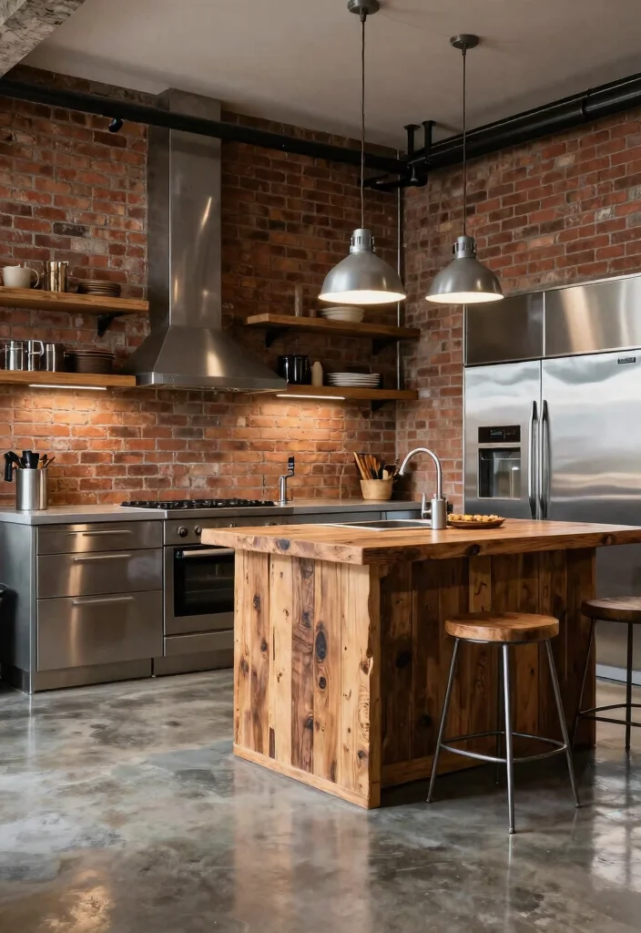 9 Bloxburg House Kitchen Ideas Everyone Is Copying 4. Industrial Chic Inspiration 0